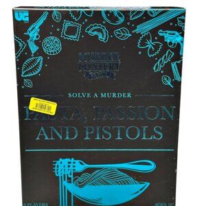 NEW Adult Game Night Murder Mystery Party PASTA PASSION and PISTOLS New in Box